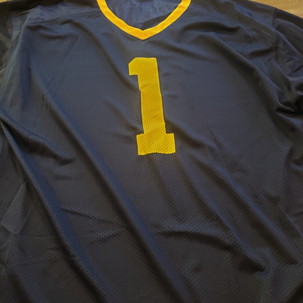 Michigan wolverines number 1  russell jersey size xl